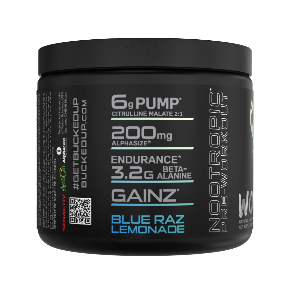 AU Woke AF High Stimulant PreWorkout 20 Serving Bucked Up AU